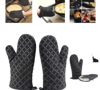2 Pcs Oven Gloves Heat Resistant Kitchen Gloves Random Color Pair