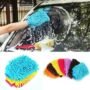 Super Mitt Microfiber Car Wash Glove Single Side Rubber Cleaning Mitt