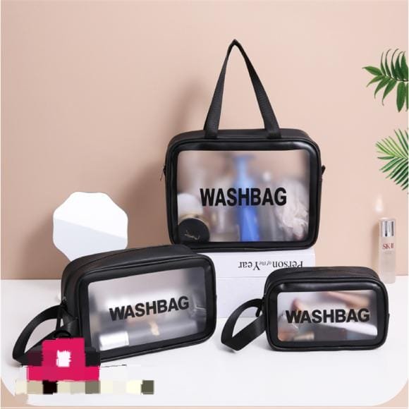 3 Pcs Travel Wash Bag Makeup Organizer