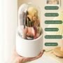 360 Rotating Makeup Brush Holder with Dustproof Lid