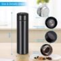 Temperature Display Thermos Water Bottle