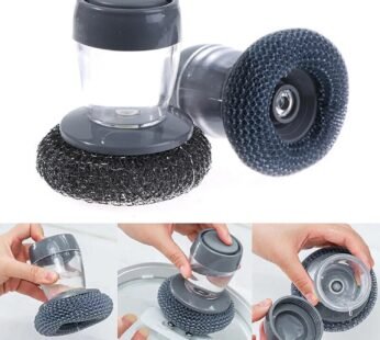Steel Dish Scrubber Liquid Brush