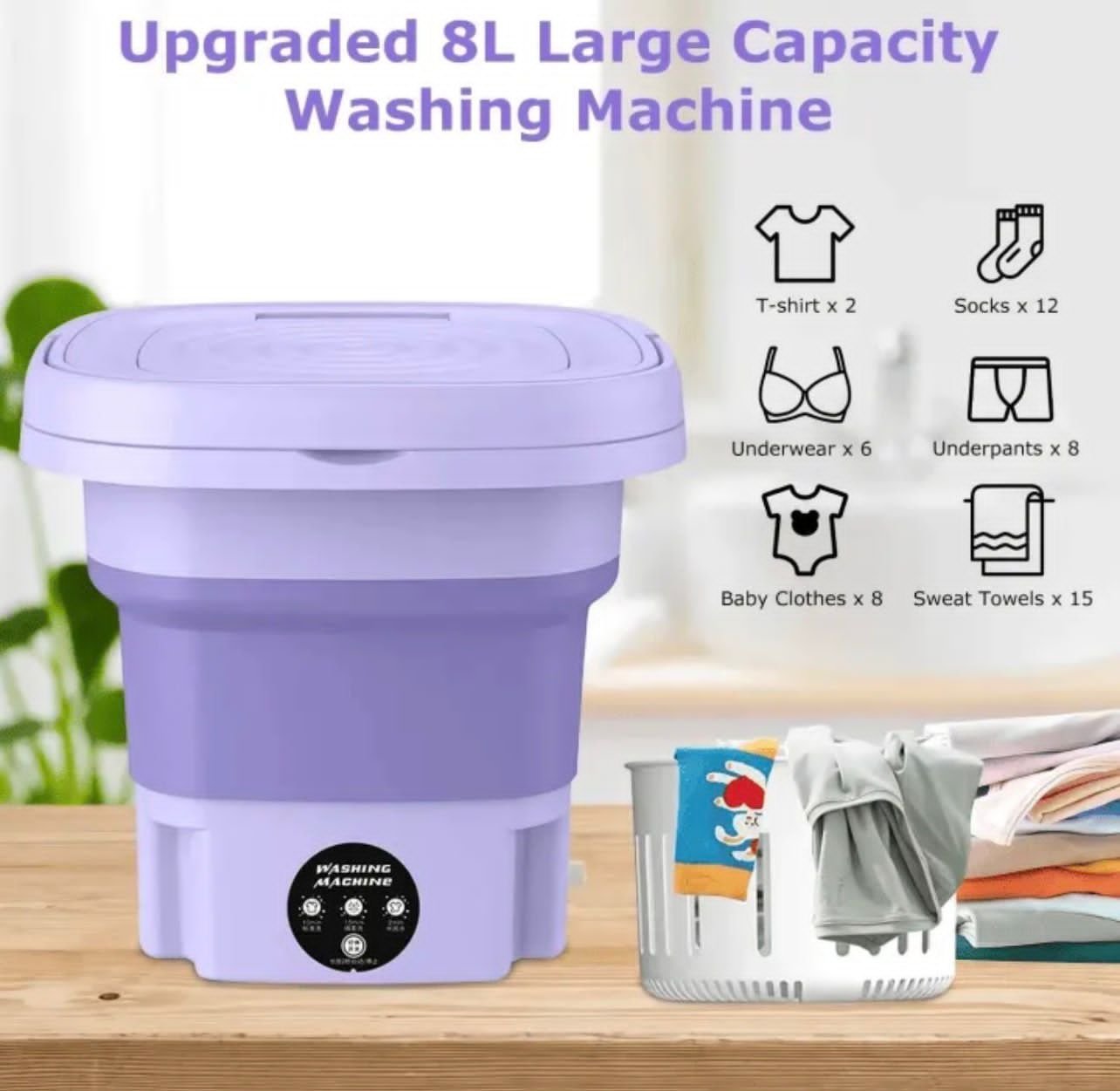 Mini Washing Machine for Kids Clothes with Dryer Price in Pakistan