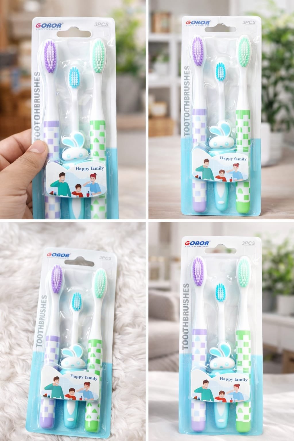 Soft Bristle Toothbrush Set 3PCS for Kids & Adults Price in Pakistan - Image 2