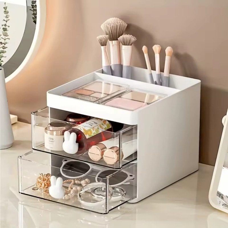 Rabbit Desk Organizer with 2 Drawers - Image 3