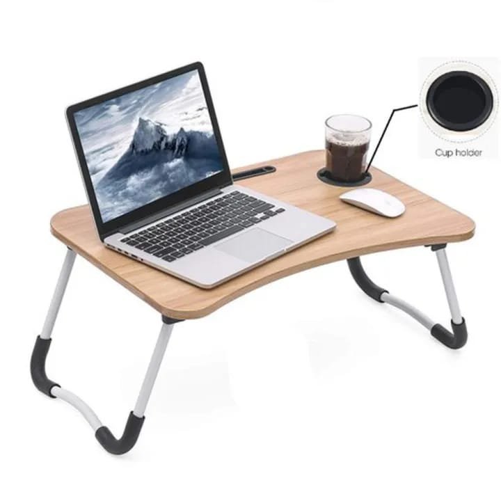 Laptop & Study Folding Table with Cup Holder