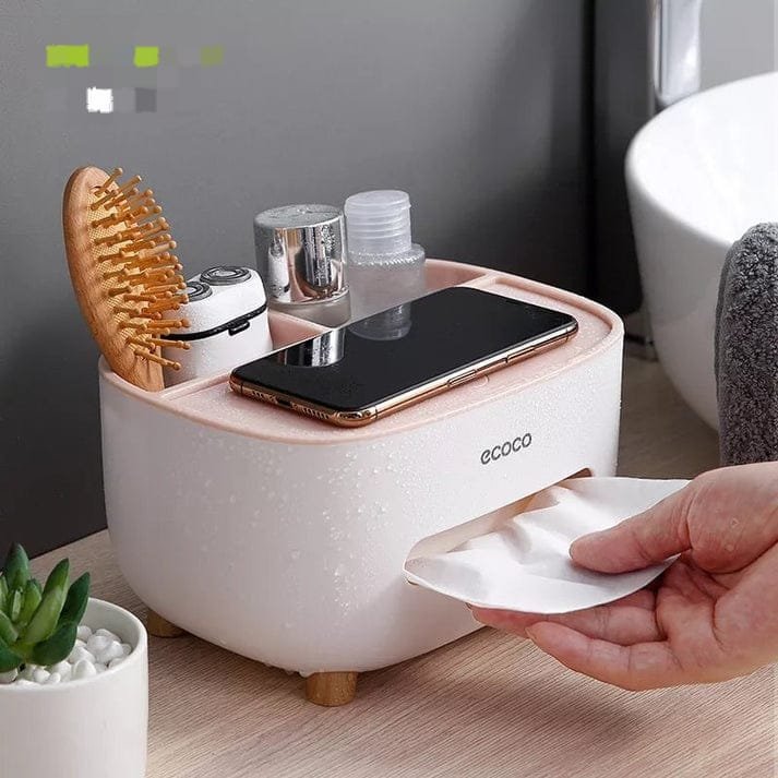 Multifunctional Tissue Box Cover Organizer - Image 3