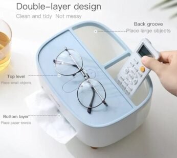 Multifunctional Tissue Box Cover Organizer
