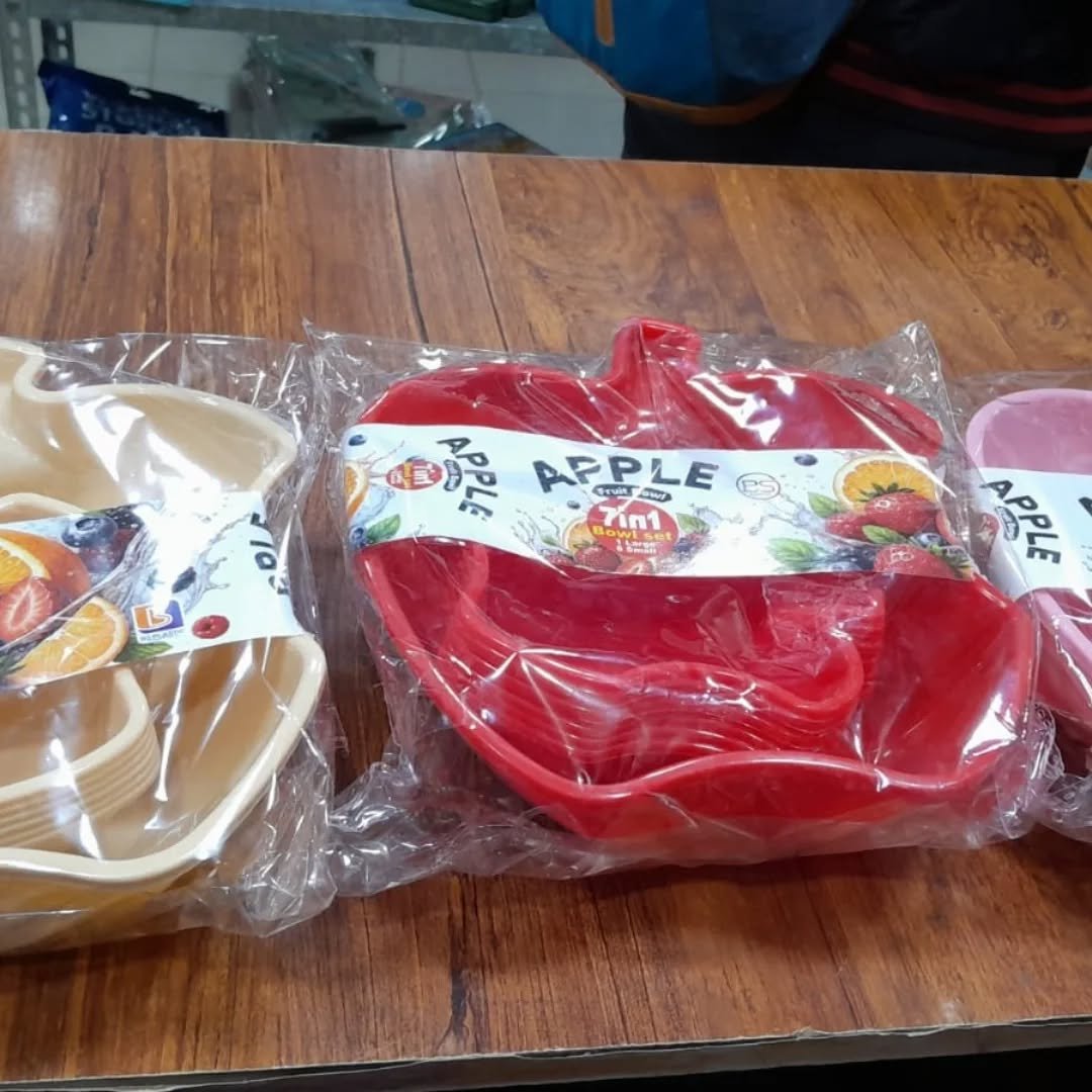 7 Pcs Apple Bowl Set - Image 2