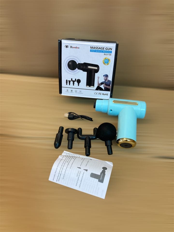 Relax and recover faster with this Multipurpose Deep Tissue Massage Gun Machine. Designed with powerful percussion technology and multiple massage heads, it helps relieve muscle pain, improve blood flow, and reduce fatigue for full-body relaxation at home - Image 4