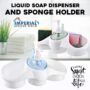 3 in 1 Soap Dispenser Sponge Holder Kitchen Organize