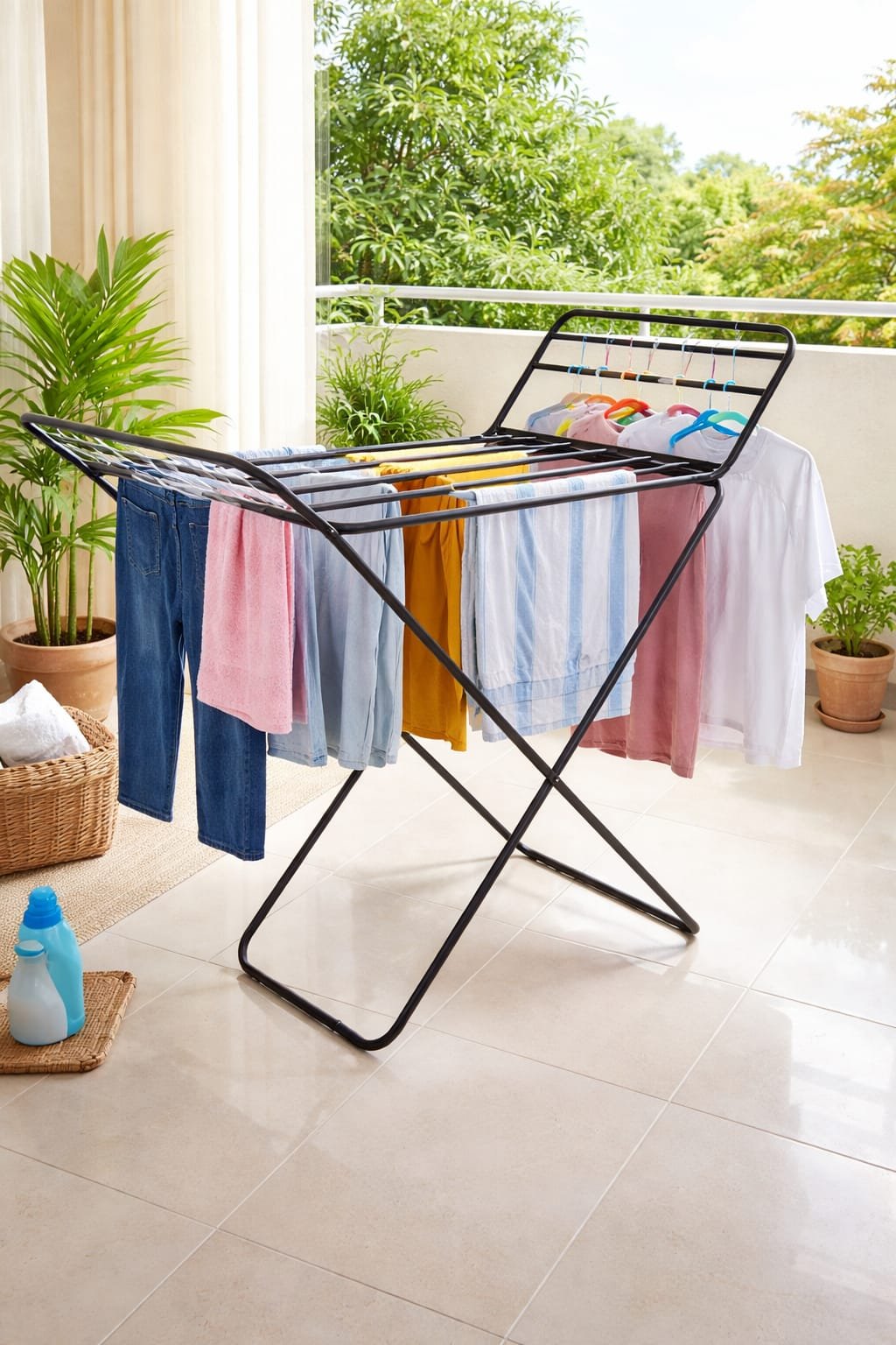Premium Metal Folding Cloth Dryer Stand - Image 3