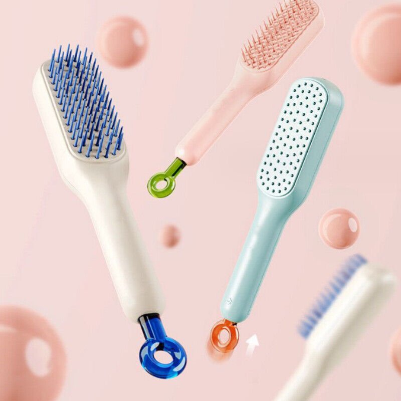 Telescopic Self Cleaning Hair Brush - Image 4