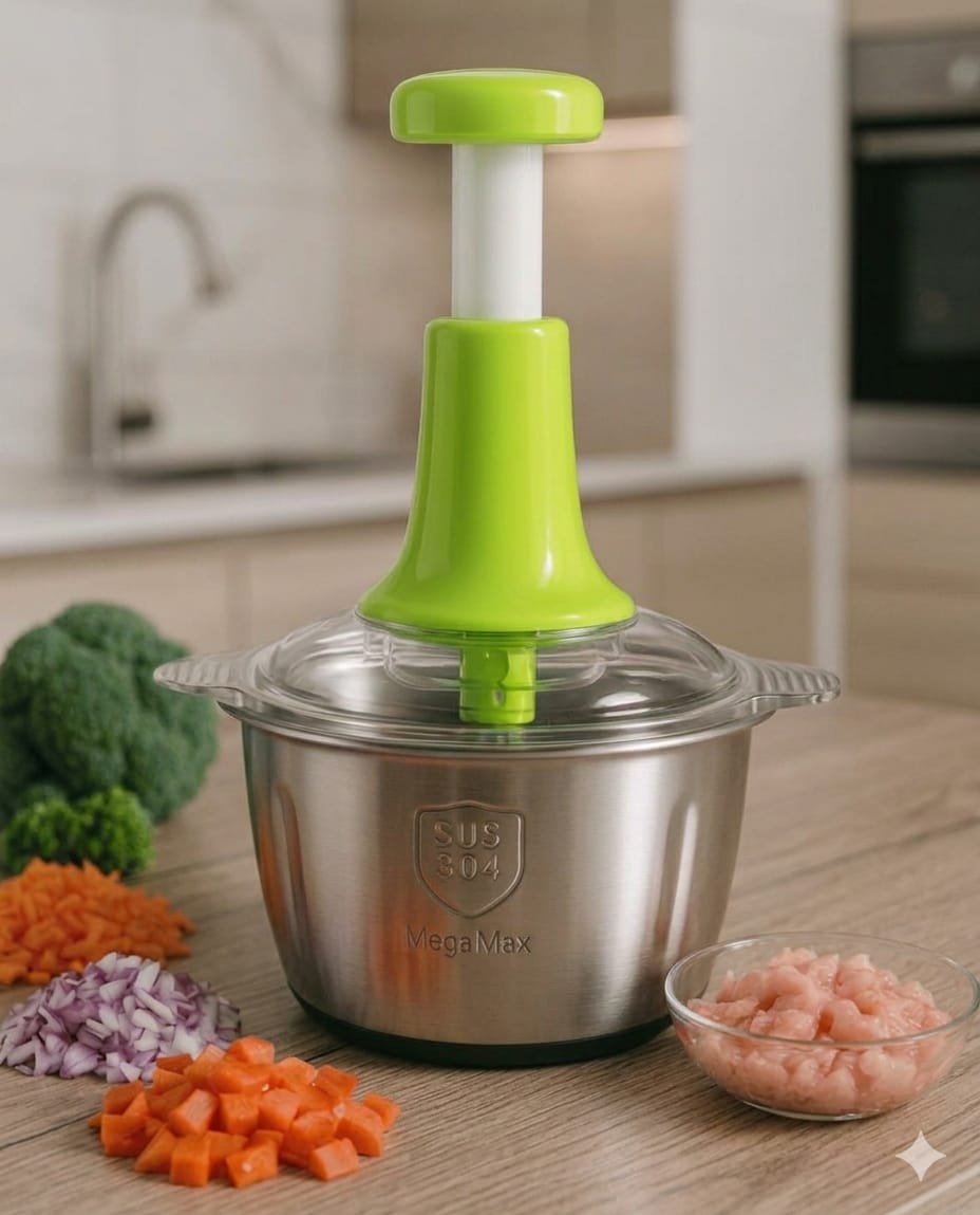 2L Stainless Steel Manual Chopper - Image 4