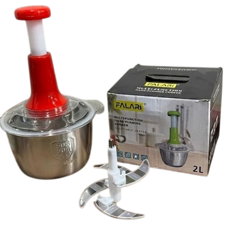 2L Stainless Steel Manual Chopper