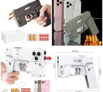 Folding iPhone Soft Bullet Launcher Toy Gun