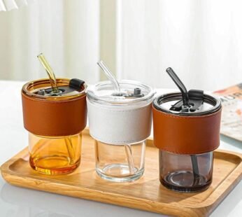Leather Coffee Mug – Glass Quality