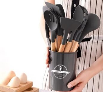 Heat-Resistant Silicone Spoon Set – 12PCS