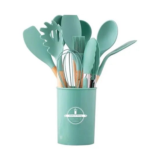 Heat-Resistant Silicone Spoon Set – 12PCS - Image 3