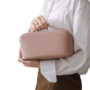 Large Capacity Travel Cosmetic Bag Waterproof PU Leather