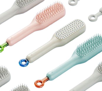 Telescopic Self Cleaning Hair Brush