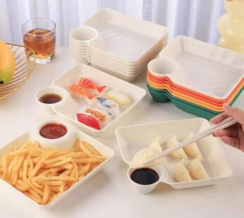 4PCS French Fries Serving Plate Set