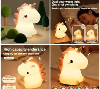 Unicorn Soft Squeezable Night Lamp