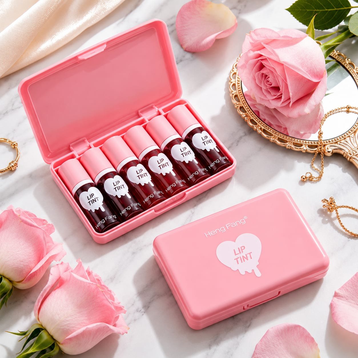 Heng Fang 6 Pcs Lip & Cheek Tint Set