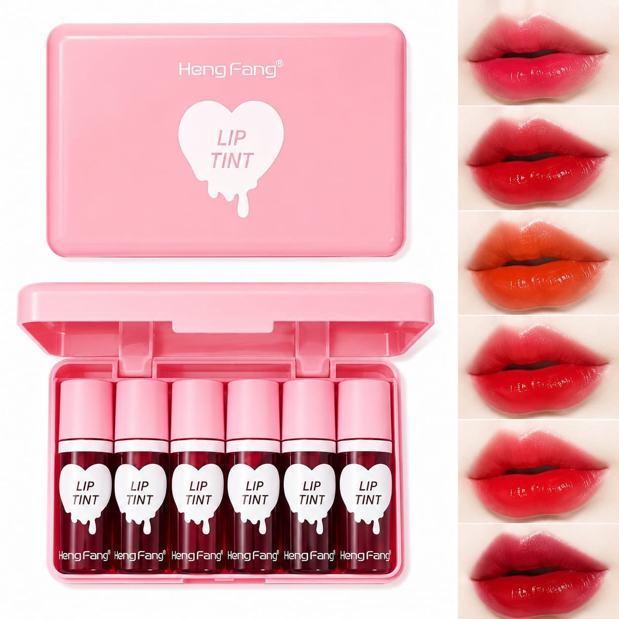 Heng Fang 6 Pcs Lip & Cheek Tint Set - Image 2